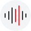 A sound wave showing in a circle